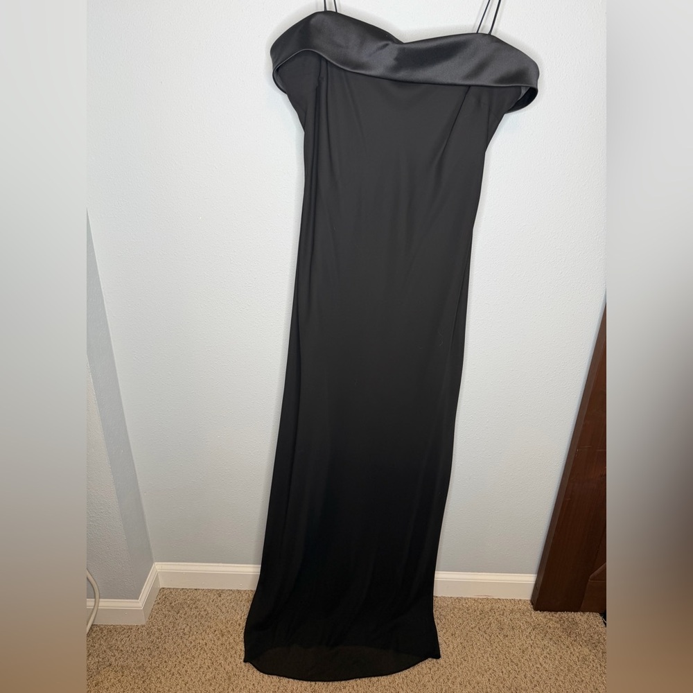 Niki Lavis Y2K 90s black formal floor length gown size 12